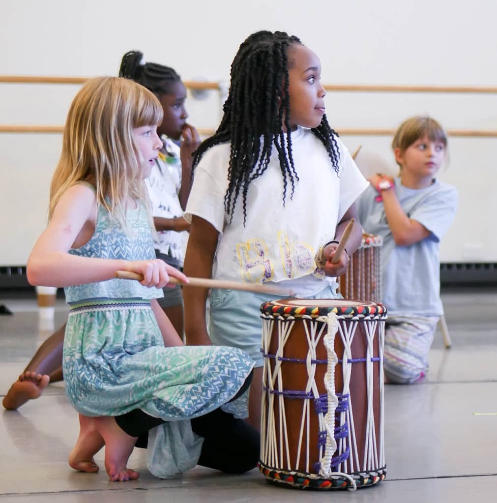 Children participating in musical theatre summer camp at New Ballet
