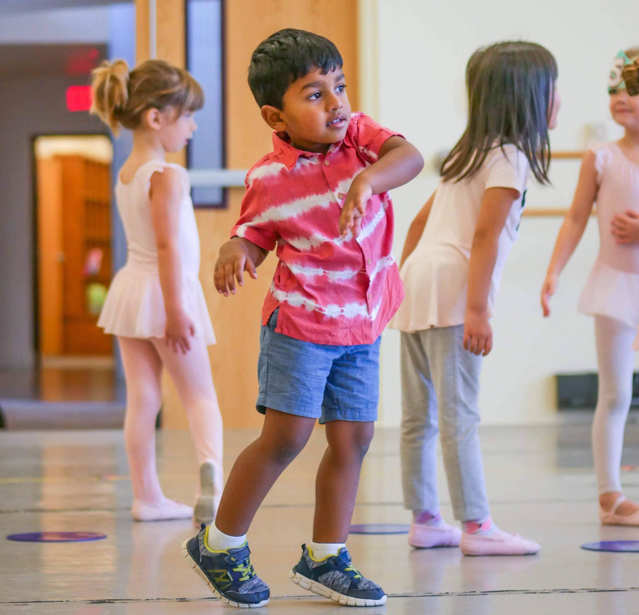 Child participating in the Peter and the Wolf summer camp at New Ballet